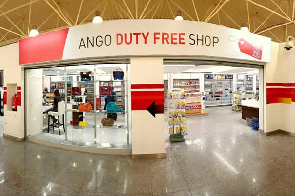 Luanda airport duty free shop